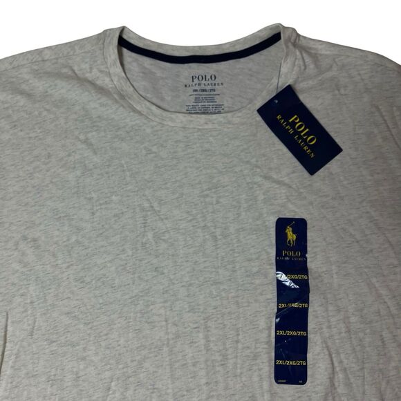 Polo Ralph Lauren T-Shirt Mens 2XL Grey Cotton Short Sleeve Pony Basic Casual - Picture 8 of 9